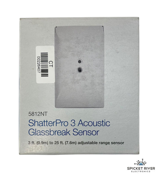 NEW - Open Box - Interlogix 5812NT ShatterPro 3 Acoustic Glassbreak Sensor