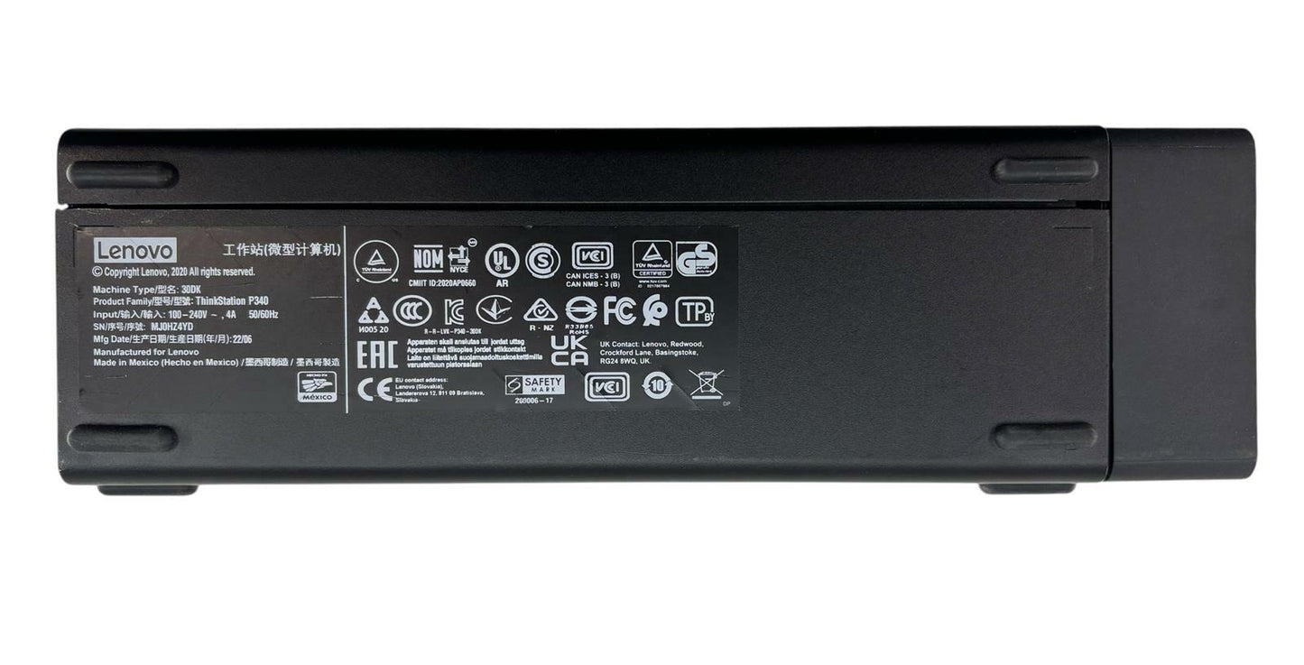 Lenovo ThinkStation P340 SFF 2.90GHz 8-Core i7-10700 512GB SSD 16GB RAM Win11Pro