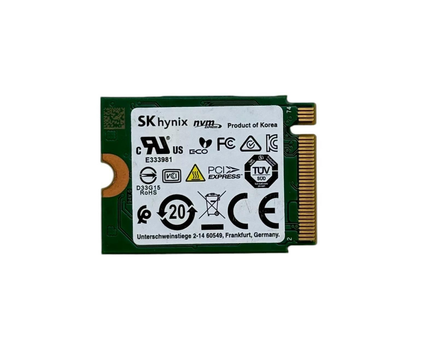 Lot of 5 - SK Hynix HFM128GDGTNG-85A0A BC501A 128GB M.2 2230 NVMe SSD Drives