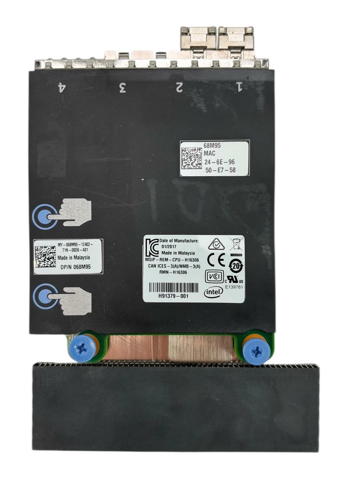 Dell 068M95 Intel X710 Quad Port 10GB SFP+ Network Daughter Card