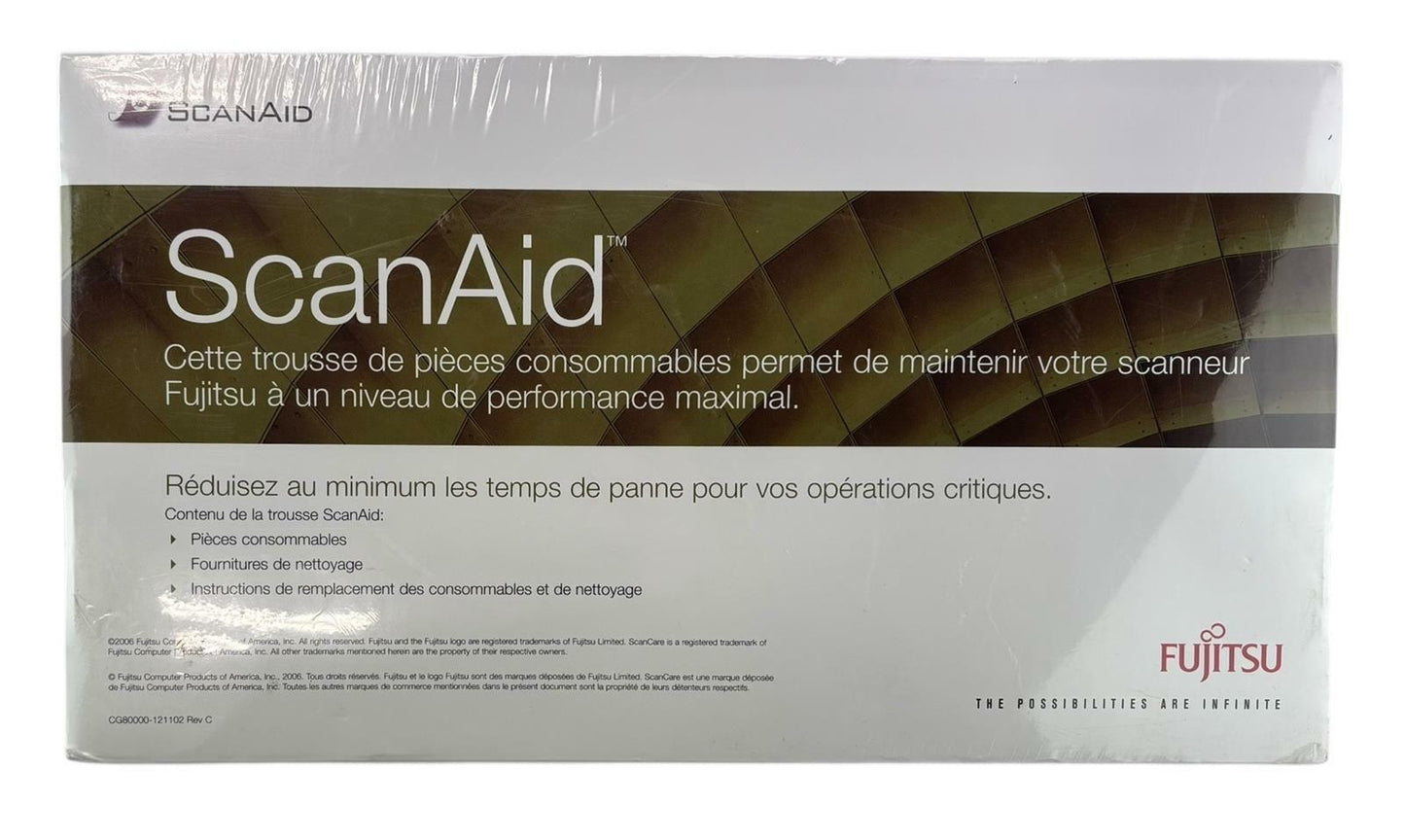 NEW - Fujitsu ScanAid Consumable Parts Maintenance Cleaning Kit CG01000-530801