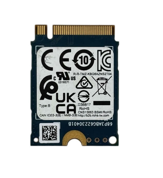 Kioxia KBG60ZNS512G BG6 512GB M.2 2230 NVMe PCIe Gen4x4 Solid State Drive SSD