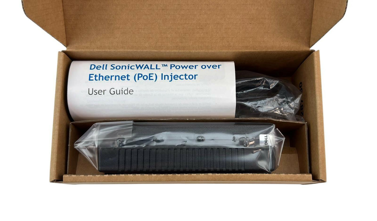 NEW - Open Box - Dell Sonicwall 01-SSC-0716 PoE Injector 802.3at (ADPE01-0B1)