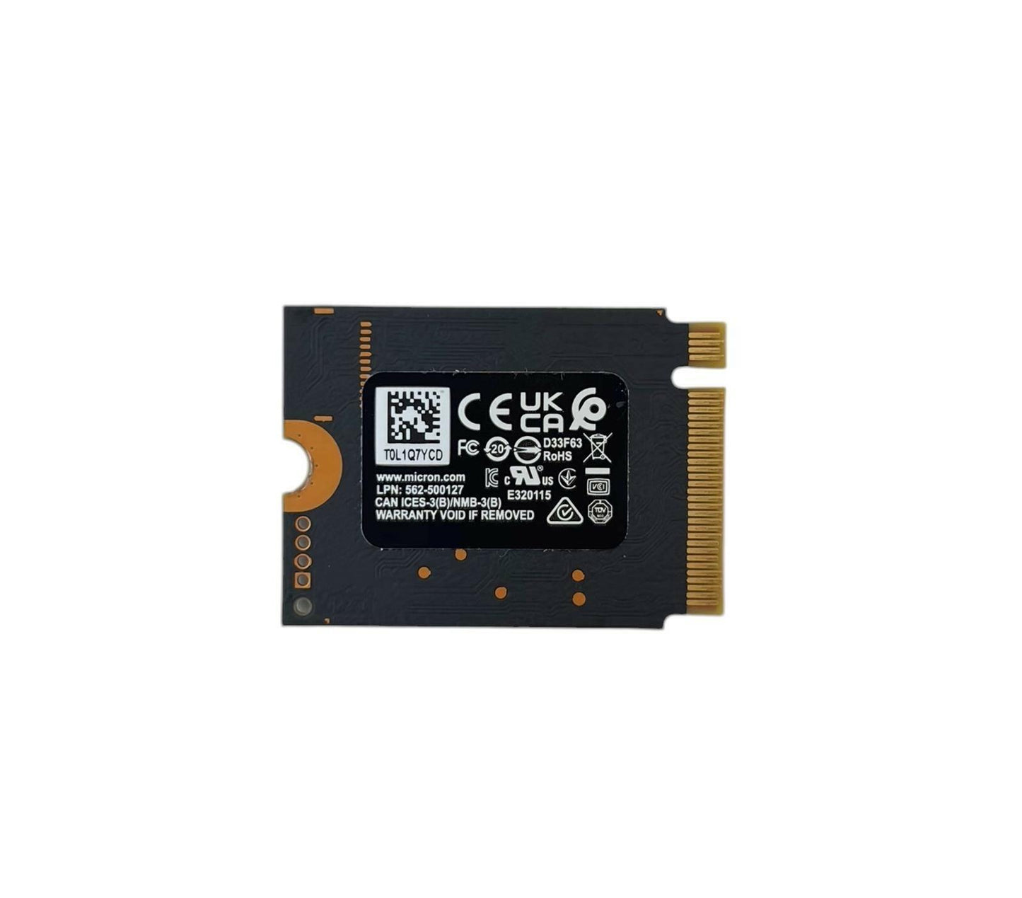 Micron 2550 MTFDKBK256TGE 256GB M.2 2230 PCIe Gen4x4 NVMe SSD Solid State Drive
