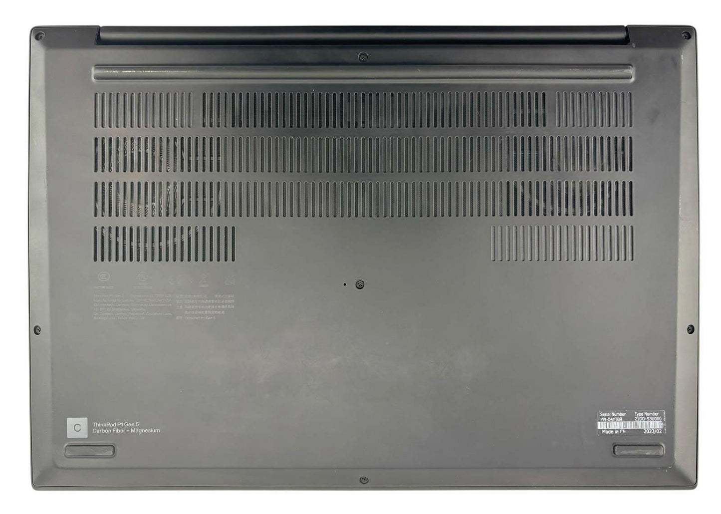 Lenovo ThinkPad P1 Gen 5 14-Core i9-12900H 256GB SSD 16GB RAM A5500 - No OS