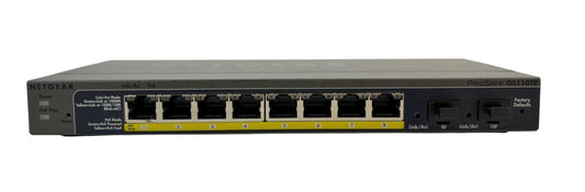 Netgear ProSafe GS110TP 8-Port Gigabit PoE Smart Switch w/ Fiber Uplink - No AC