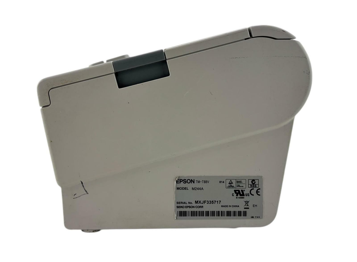 Epson M244A TM-T88V Thermal POS Receipt Printer Serial & USB-B - No AC - White