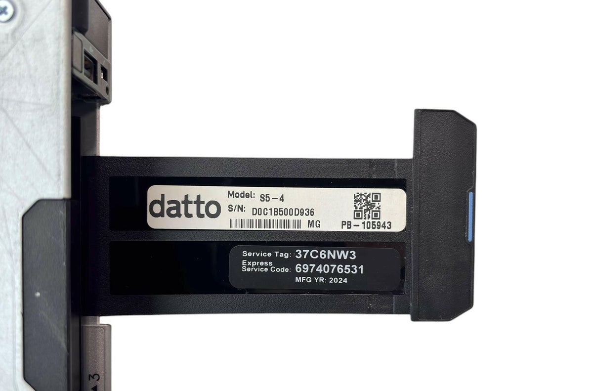 Datto S5-4 Siris 1U 1x 6-Core Xeon E-2336 32GB RAM 9.9TB SSD/HDD 4-Bay Server