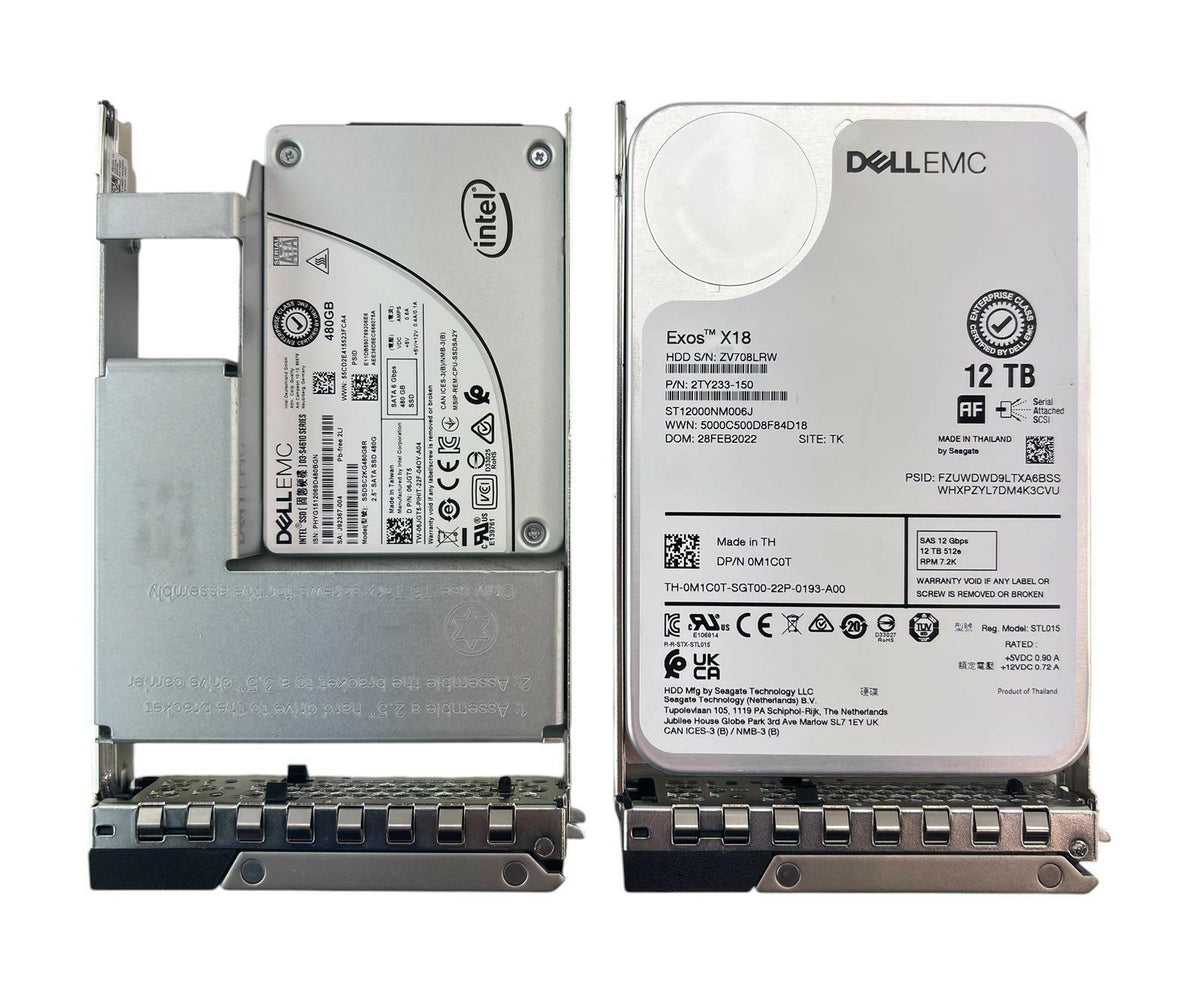 Datto Siris S5-12 1U 1x 16-Core Gold 6208U 96GB RAM 24.9TB SSD/HDD 4-Bay Server