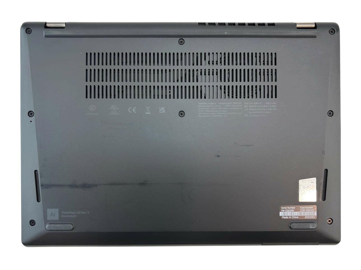 Lenovo ThinkPad L13 Gen 3 10-Core i7-1265U 4.80GHz 512GB SSD 16GB RAM Win11Pro
