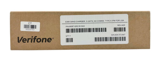 NEW - Open Box - Verifone E355 3-Unit Gang Charger Type A IPM M087-Q52-30-NAA