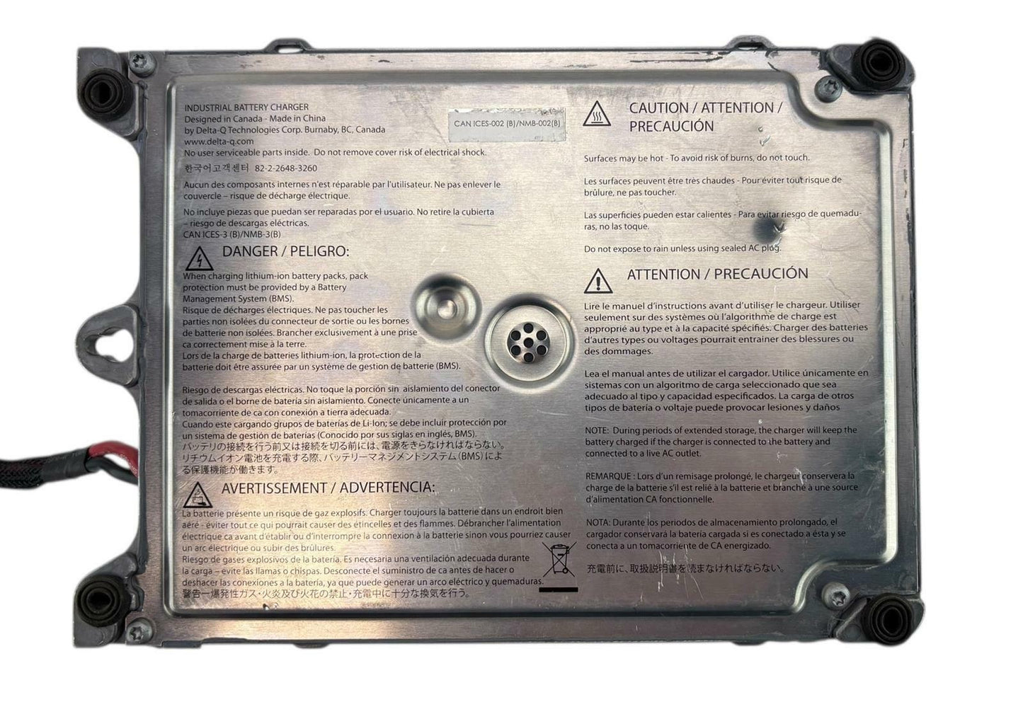 Delta Q Technologies IC0650-024 24V Industrial Battery Charger 940-0036