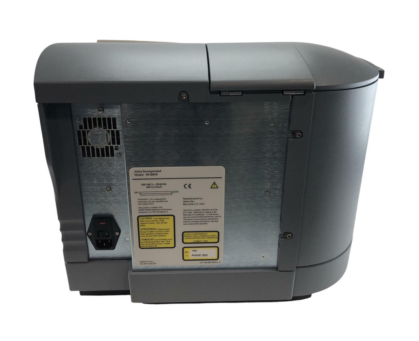 Alara Inc. DCR810 Portable Computed Imaging Processor