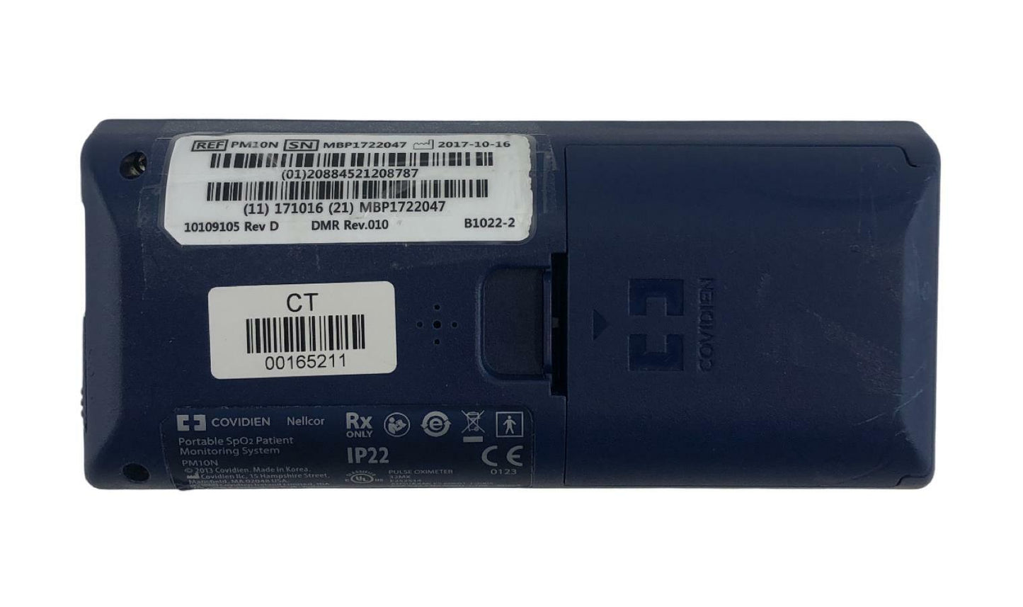 Covidien Nellcor PM10N Pulse Oximeter Portable SpO2 Patient Monitor