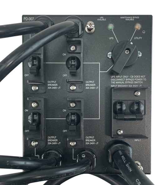 Liebert PD-007 Power Distribution Unit 4x 20A 240V Output Breakers