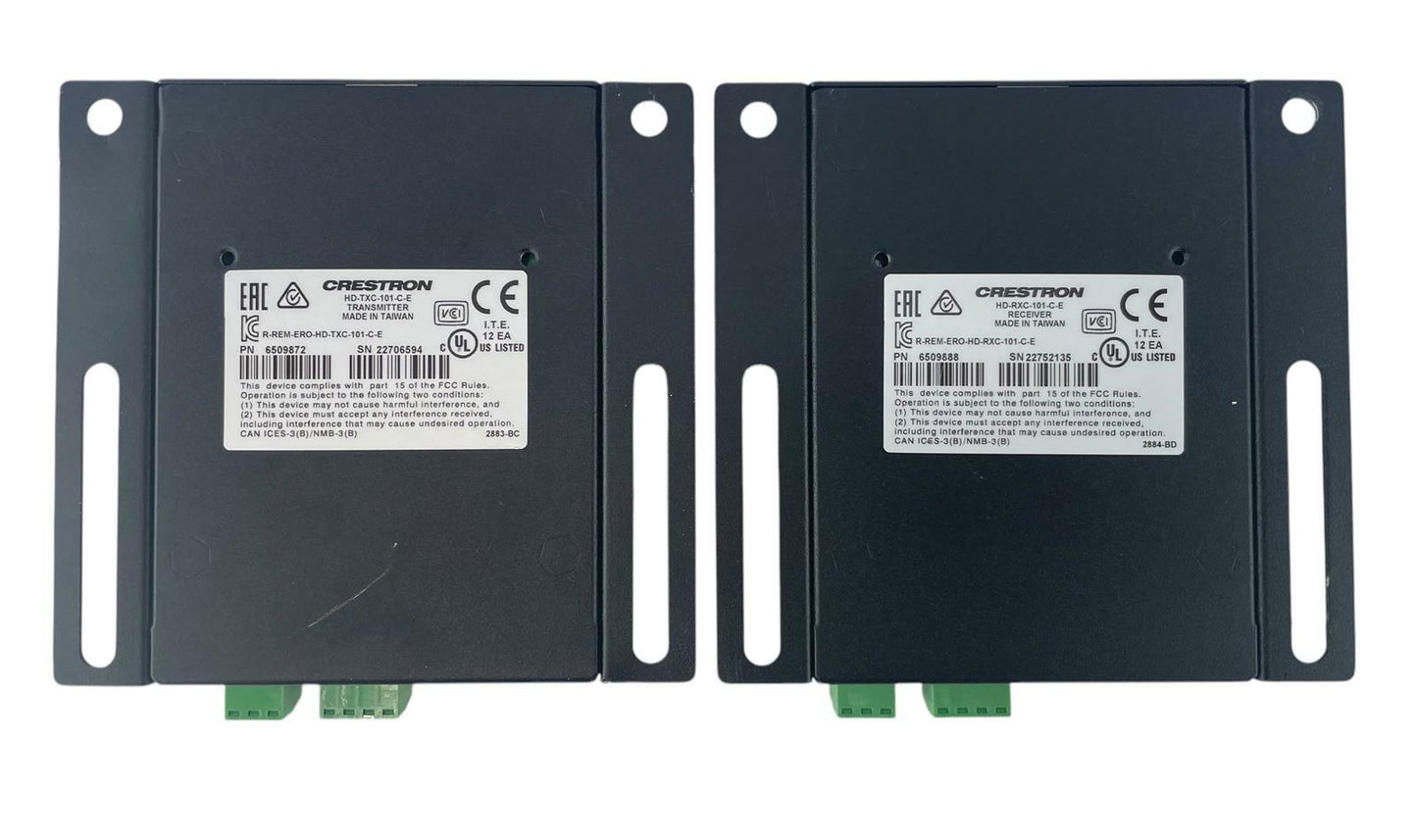 Crestron HD-TXC-101-C-E Transmitter HD-RXC-101-C-E Receiver Category Cable Combo