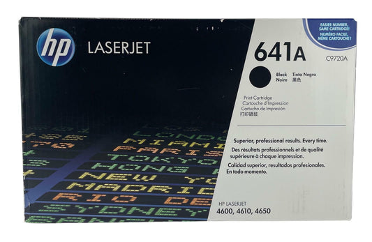 NEW - HP LaserJet 641A C9720A Black Toner Print Cartridge - 4600/4610/4650