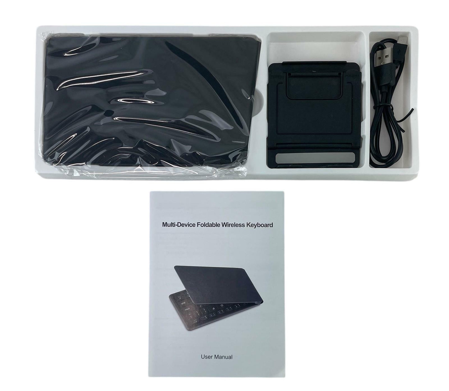 Multi-Device Portable Foldable Wireless Keyboard for Windows/Android/iOS