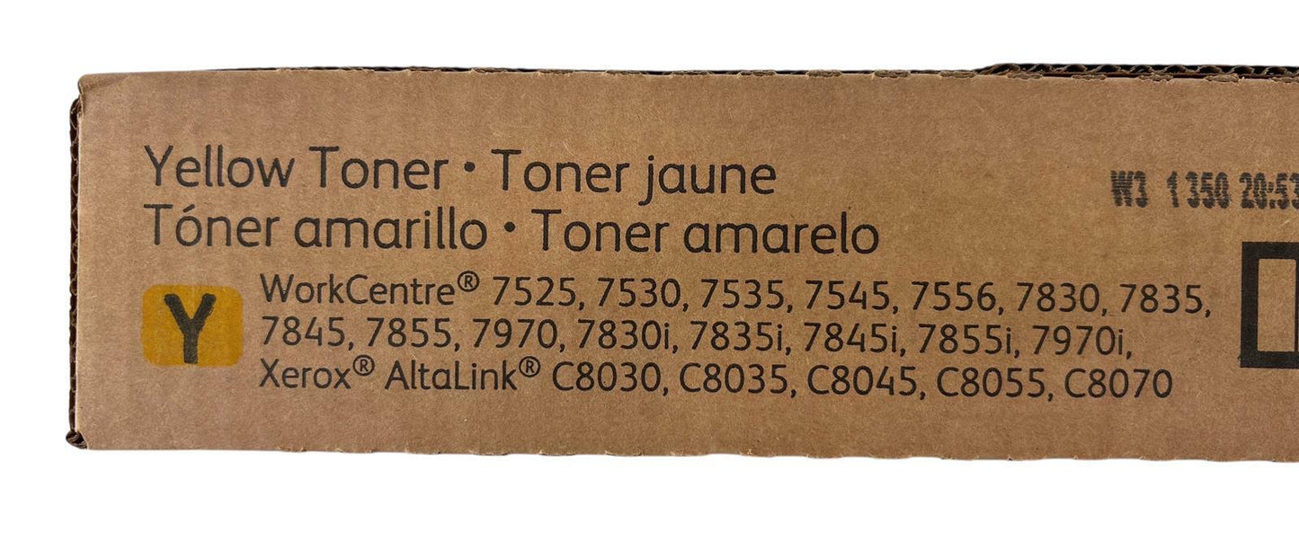 NEW - Genuine Xerox WorkCentre & AltaLink Yellow Toner Cartridge 006R01510