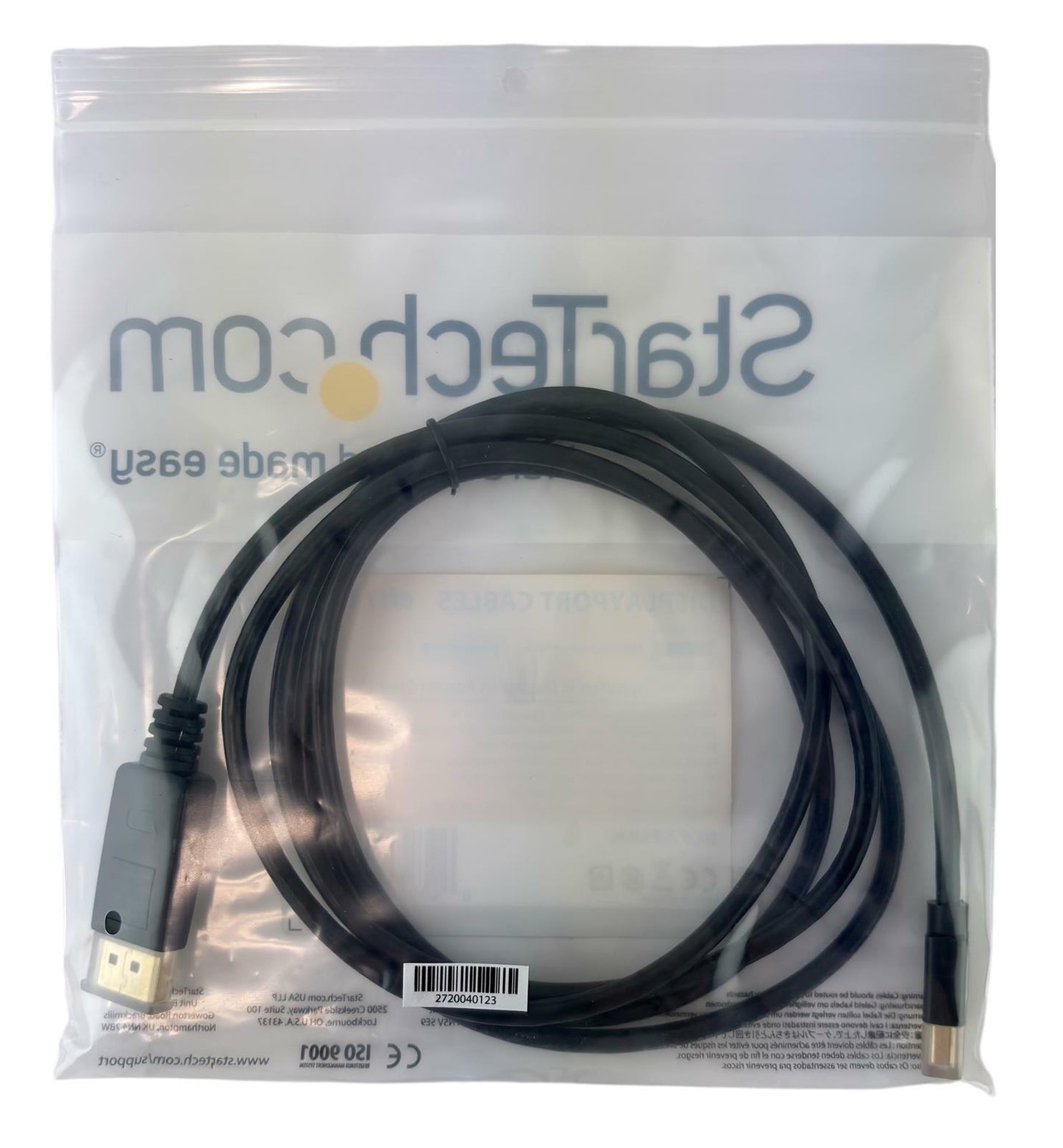 NEW - StarTech Mini DisplayPort to DisplayPort Adapter Cable 6FT MDP2DPMM6