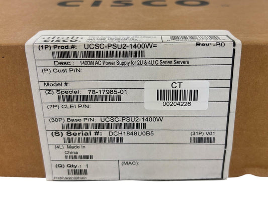 NEW - Cisco DPST-1400AB A 1400W Power Supply UCSC-PSU2-1400W V01
