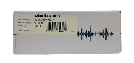 NEW - Plantronics 72442-41 HIS Direct Adapter Cable for Avaya Headsets