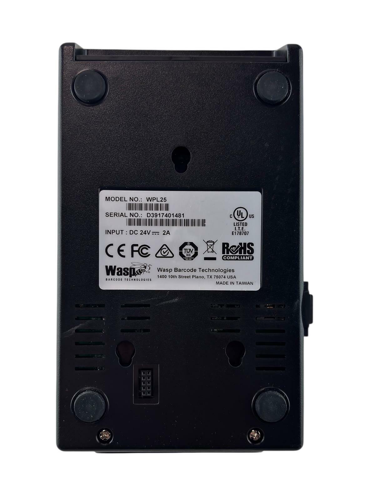 Wasp WPL25 Thermal Label Barcode Printer - No AC Adapter