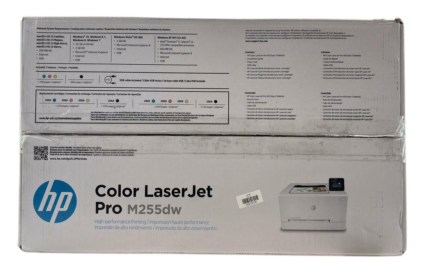 NEW - HP Color LaserJet Pro M255dw (7KW64A) Wireless Laser Printer
