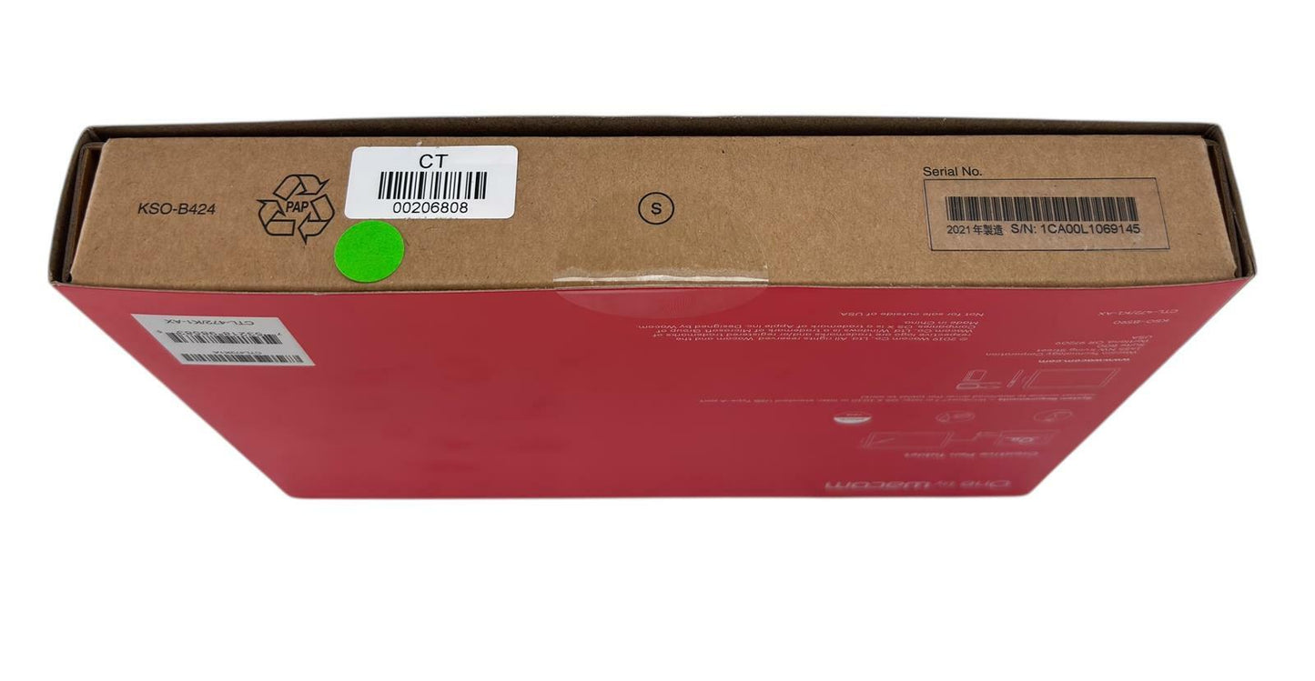 NEW - One by Wacom CTL-472 Creative Graphic Drawing Tablet + Pen - Small