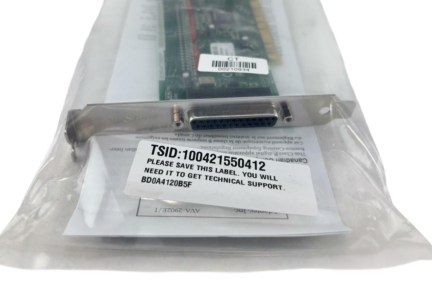 NEW - Adaptec AVA-2902BE PCI to Fast SCSI Host Adapter Card