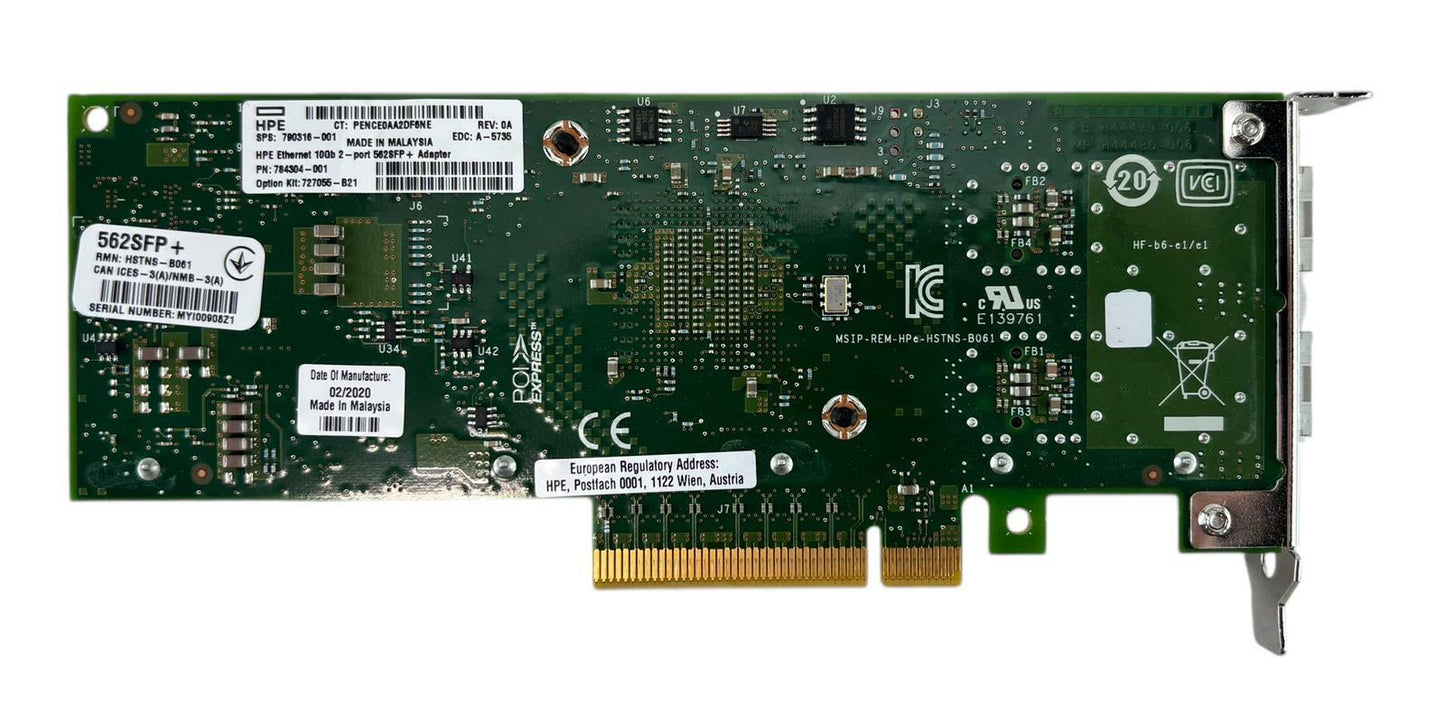HPE 784316-001 Ethernet 10Gb 2-Port 562SFP+ Adapter Card
