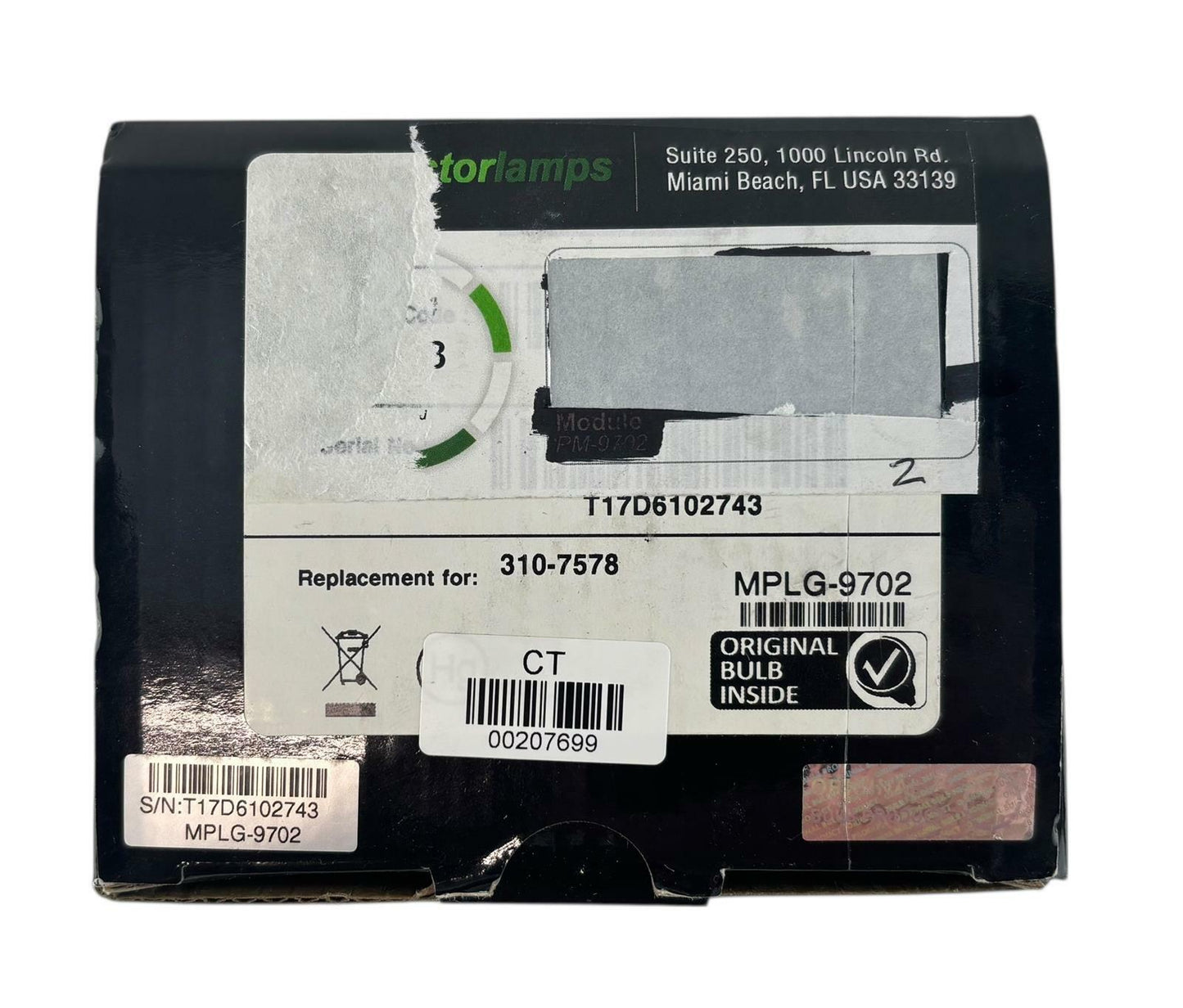 NEW - Open Box - Genuine Dell 310-7578 Replacement Projector Lamp