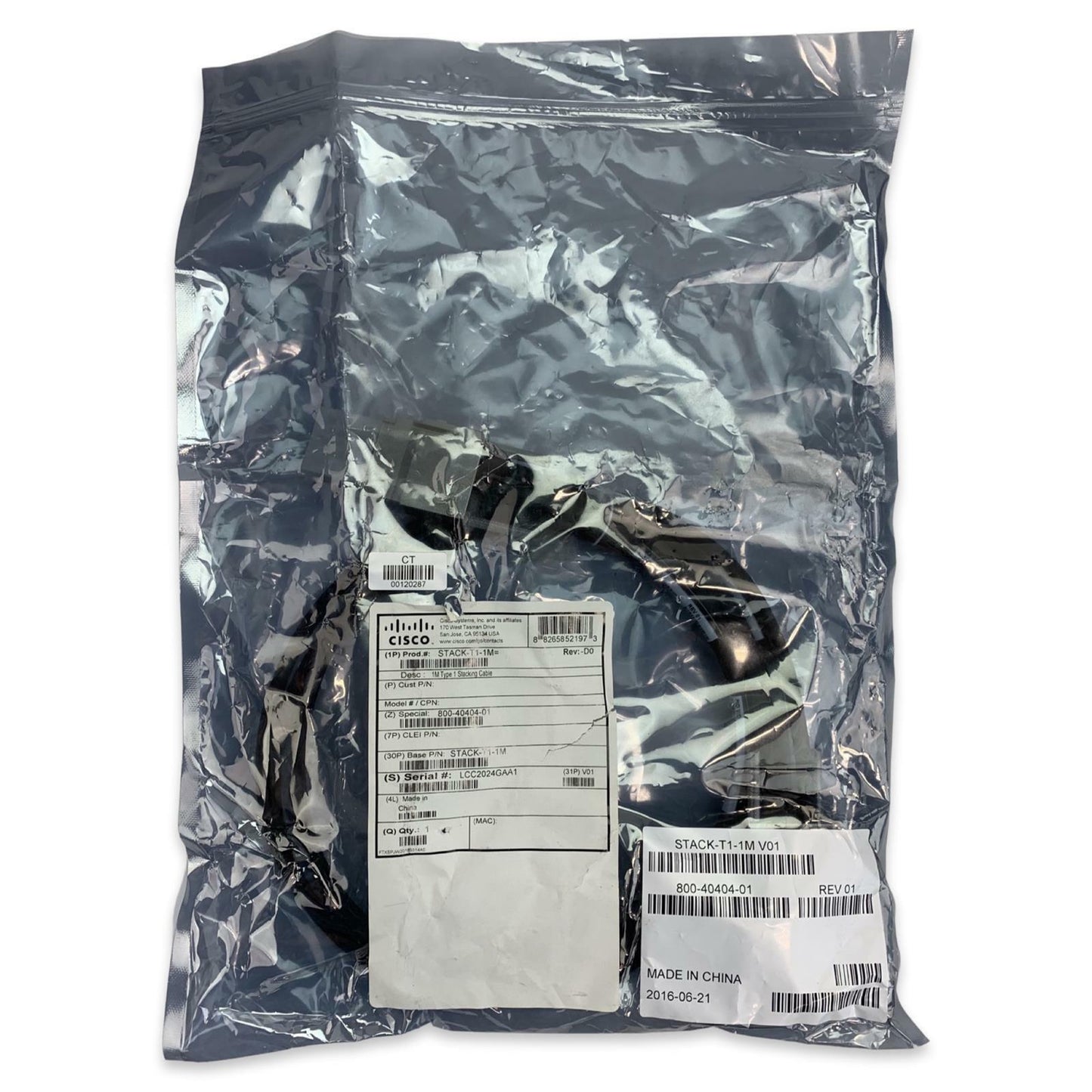 NEW - Cisco STACK-T1-1M V01 1 Meter Type 1 Stacking Cable 800-40404-01