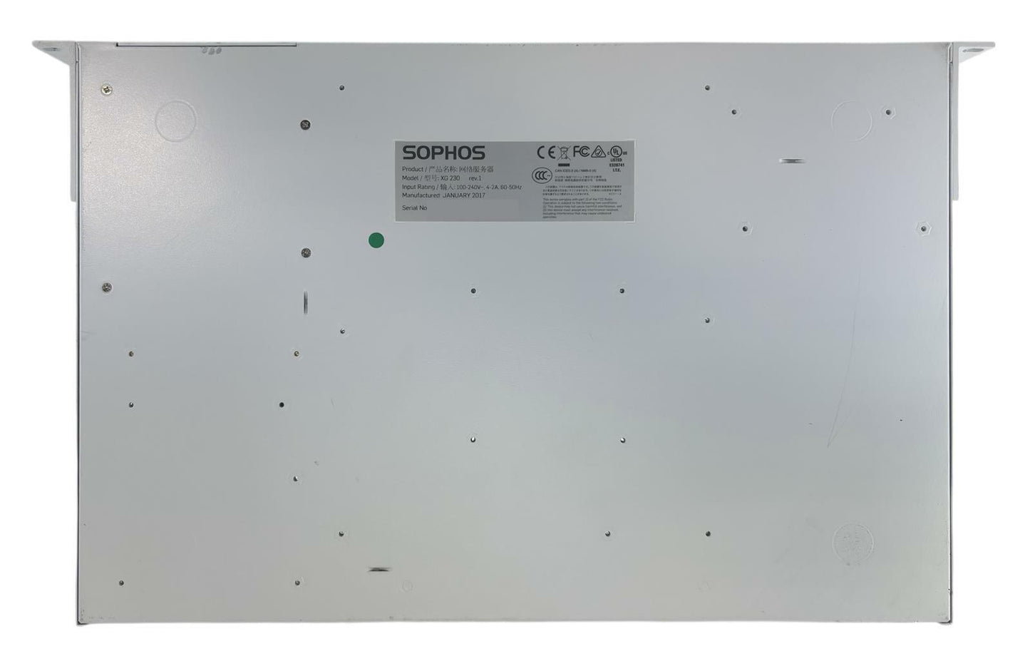 Sophos XG 230 Rev1 Network Firewall Security Appliance - No License