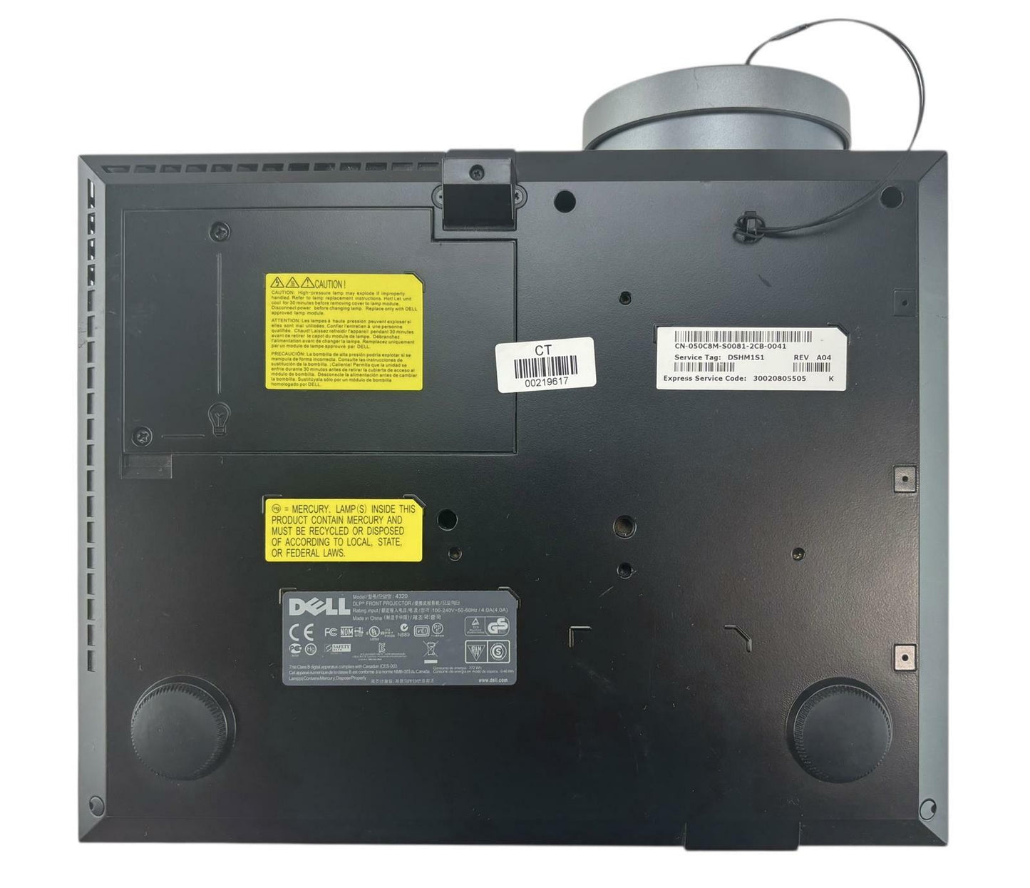 Dell 4320 4300 ANSI Lumen WXGA (1280x800) DLP Projector 401 Hrs - READ