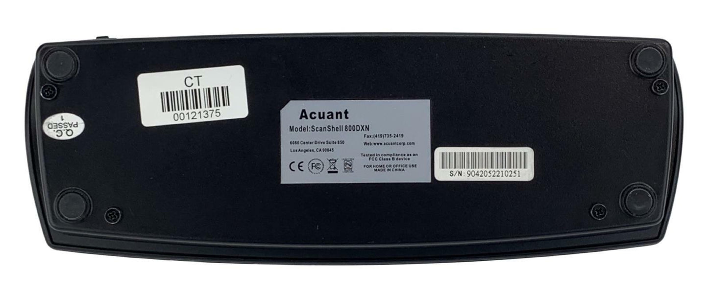 Acuant ScanShell 800DXN USB Mini Duplex Portable Business Card ID Scanner