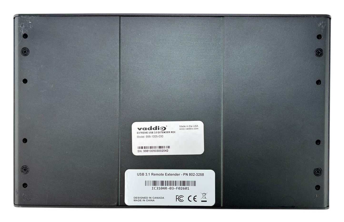 Vaddio 998-1005-030 Extreme USB 3.1 Remote Extender Rex 802-3258