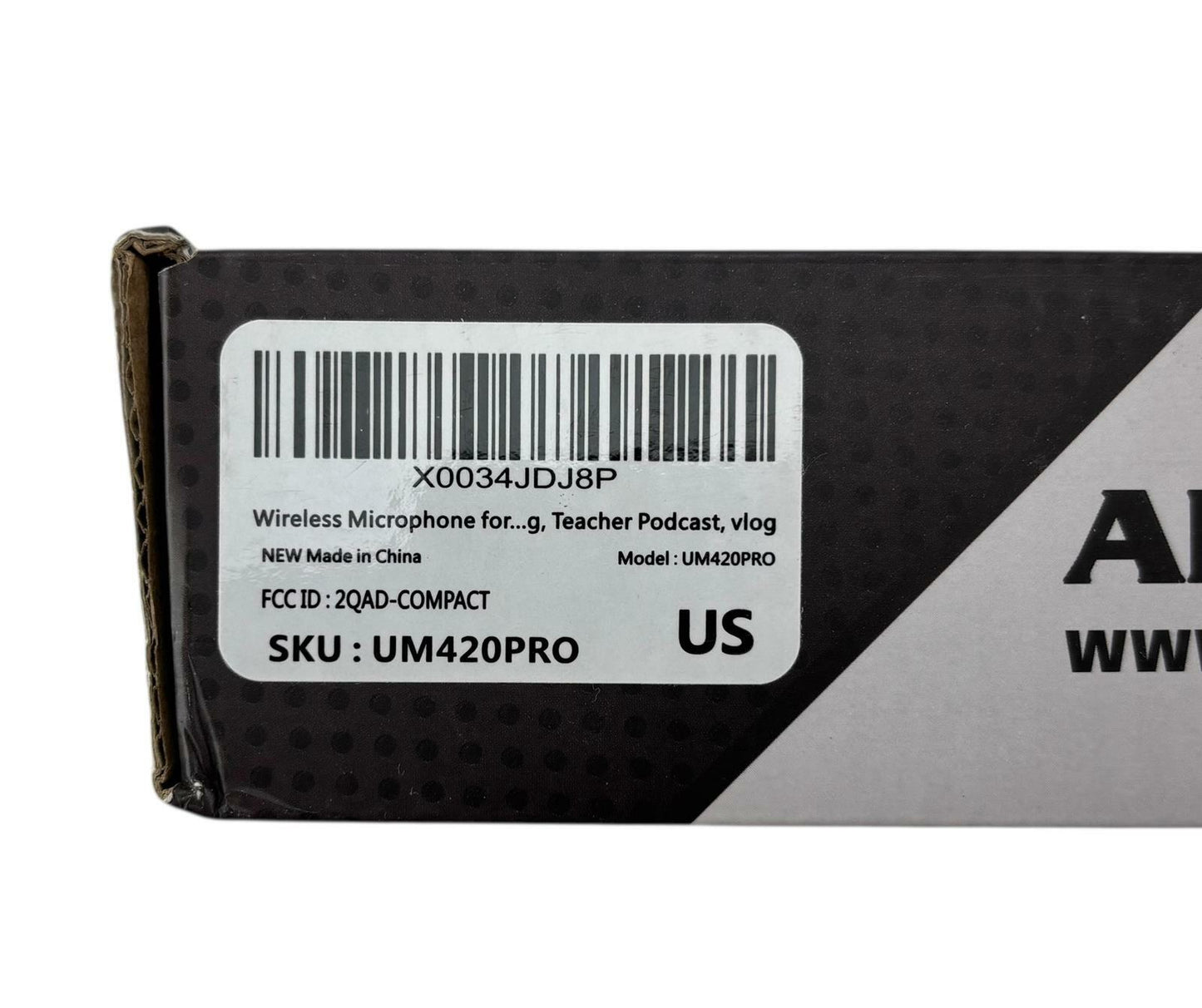 Alvoxcon UM-420 Wireless Microphone Set - 2x CK-4 Wireless Mics - READ