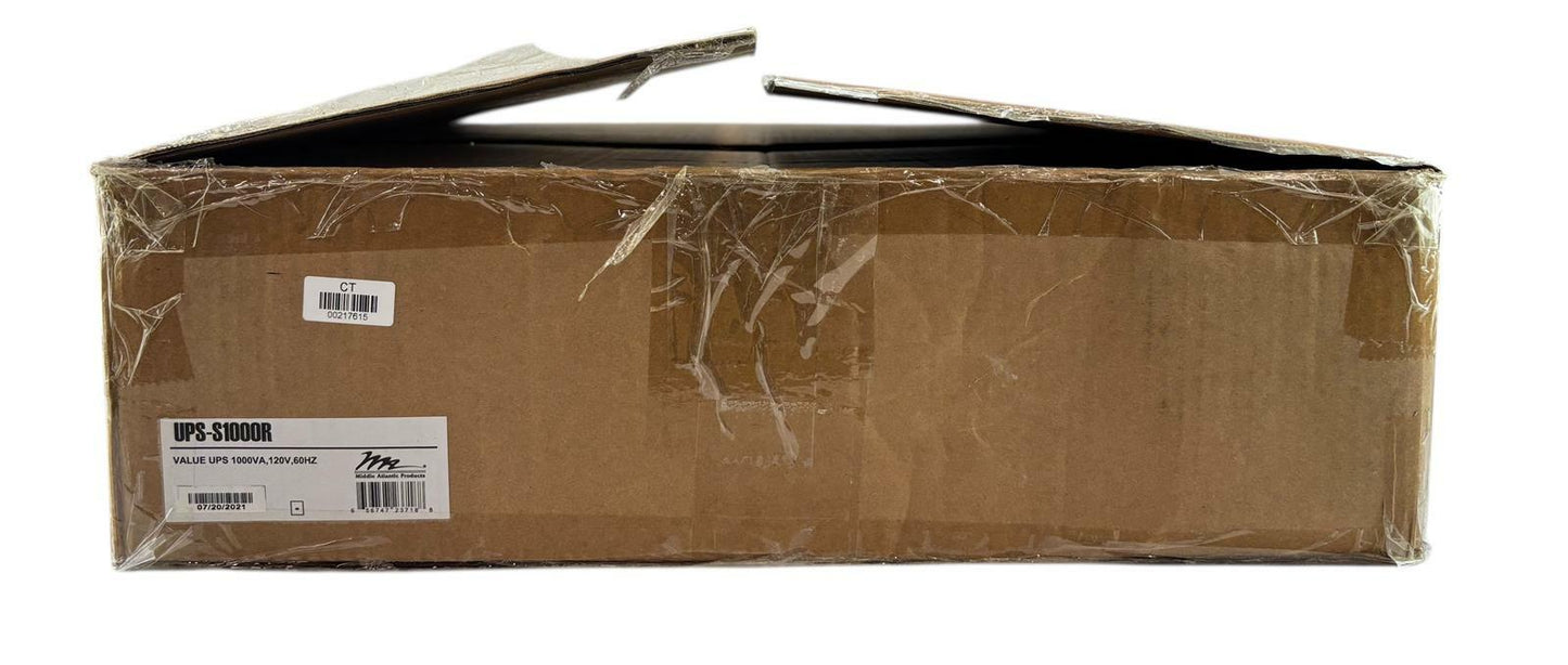 Middle Atlantic UPS-S1000R 1000VA Select Uninterruptible Backup Power Supply UPS