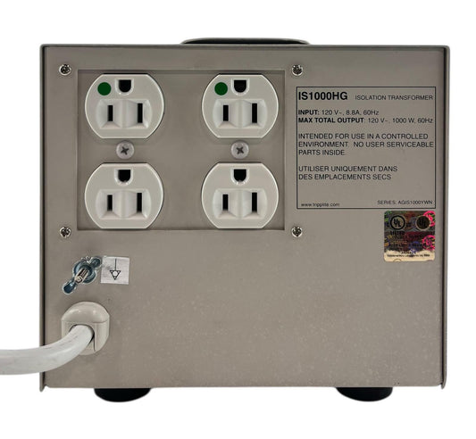 Tripp Lite IS1000HG 4-Outlet Isolation Transformer 1000W 120V