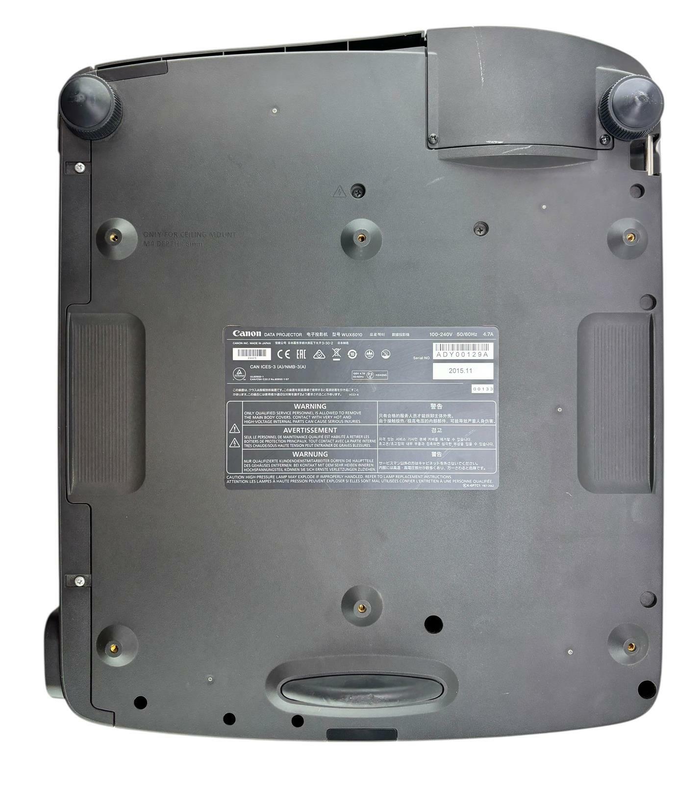 Canon WUX6010 6000 Lumen REALiS Conference Room Data Projector - READ