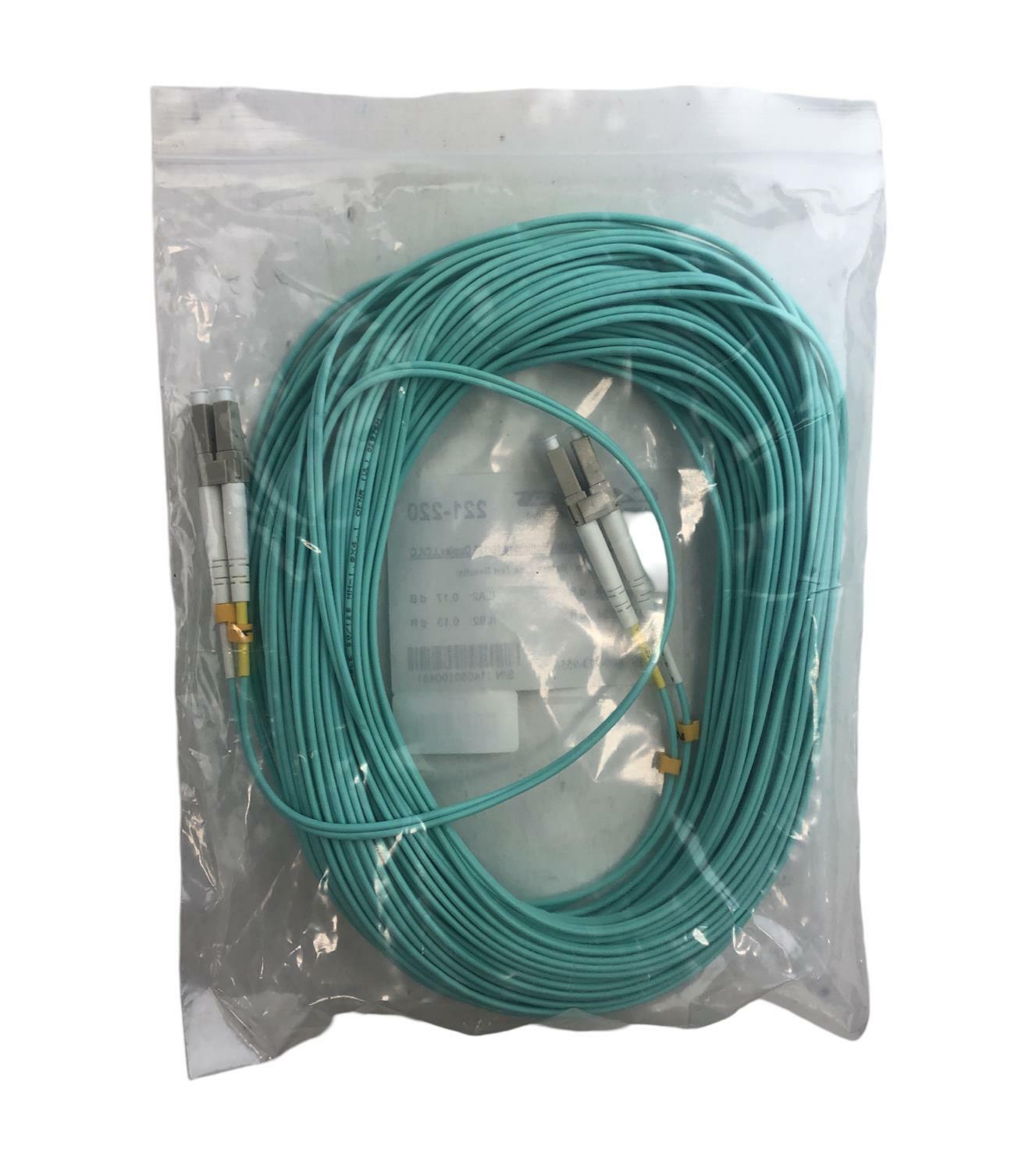 NEW - Cables For Less 20M 50/125 DUPLEX LC/LC 10 Gigabit Multimode Fiber Cable