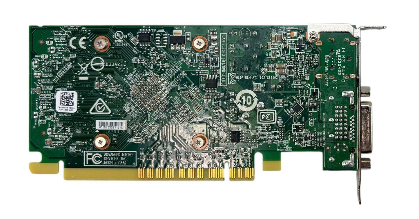AMD Radeon C869 109-C86957 2GB GDDR5 Video Graphics Card DVI + DP