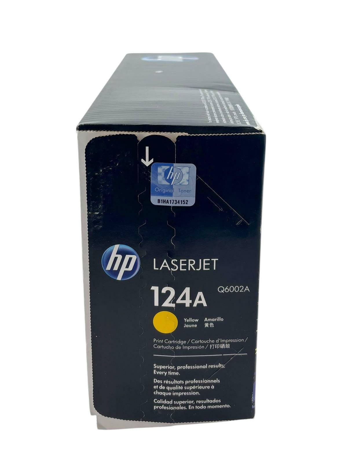 NEW - Genuine HP Q6002A 124A LaserJet Yellow Toner Print Cartridge