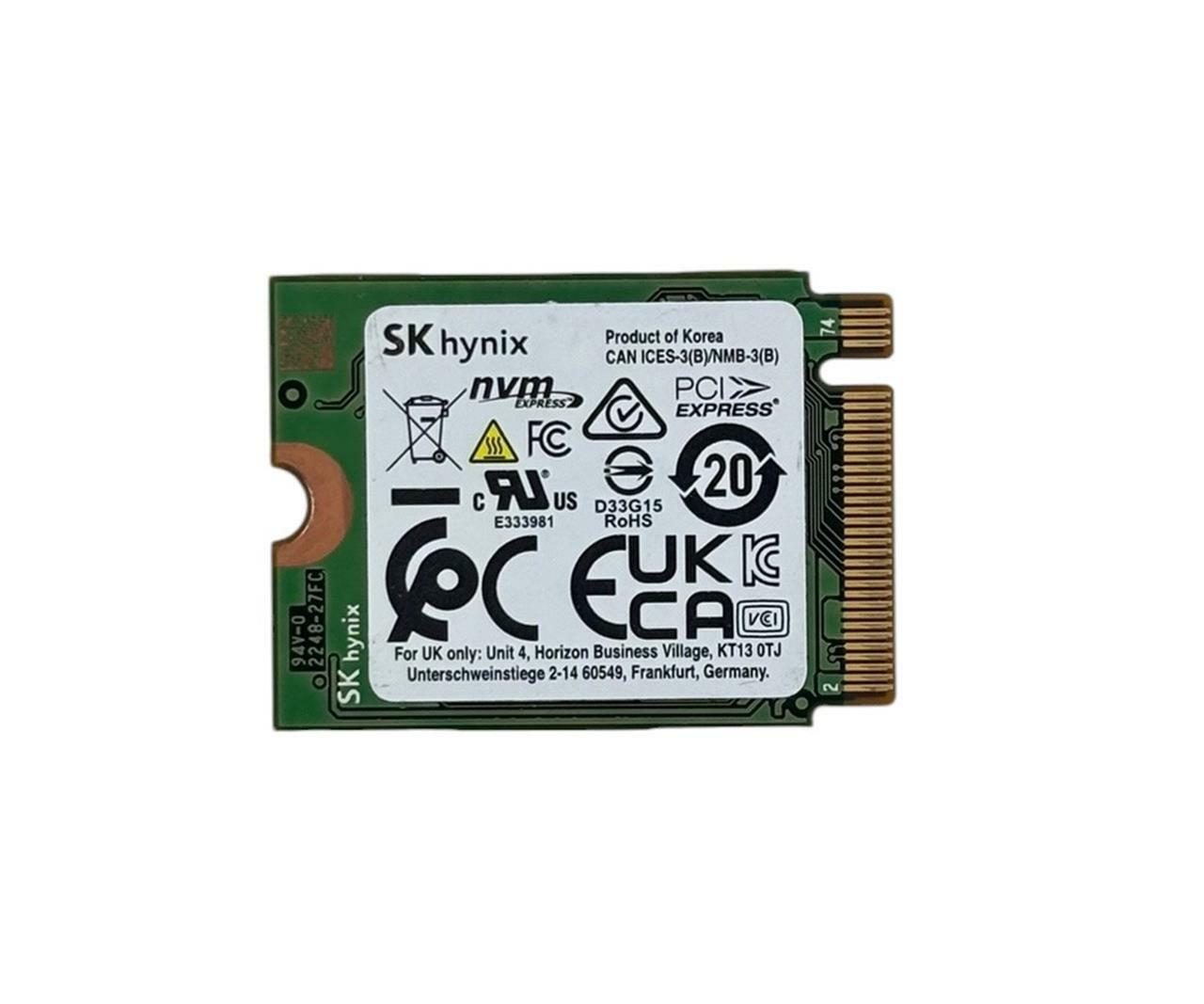 SK Hynix BC901 256GB M.2 2230 NVMe PCIe Gen4 x4 Solid State Drive SSD