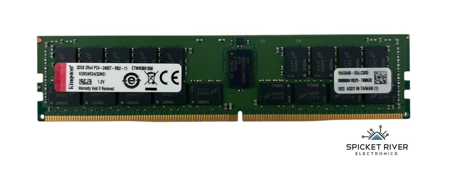 Lot of 12 - Kingston KSM24RD4-32MEI 32GB 2Rx4 PC4-2400T DDR4 ECC Server RAM
