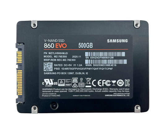 Samsung 860 EVO MZ-76E500 500GB SATA 6Gb/s 2.5" Internal SSD Solid State Drive