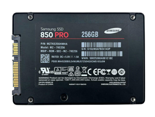 Samsung 850 PRO MZ-7KE256 256GB SATA 6Gb/s 2.5" Internal SSD Solid State Drive