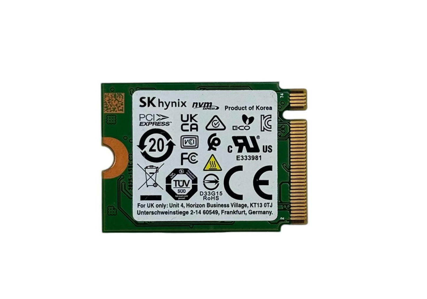 SK Hynix BC511 HFS256GDGTNI-82A0A 256GB M.2 2230 NVMe SSD Solid State Drive