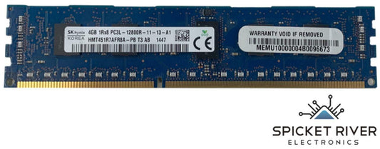 Hynix HMT451R7AFR8A 4GB DDR3 SDRAM PC3L-12800 1Rx8 Server Memory